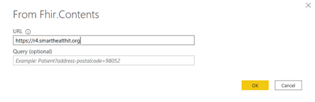 Power BI Desktop - FHIR Source URL