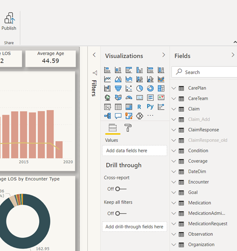 Power BI Desktop - Report with tables
