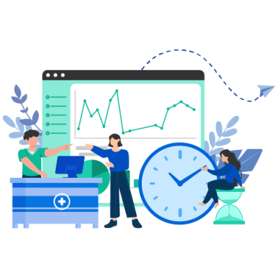 Scheduling and throughput analytics for healthcare operations